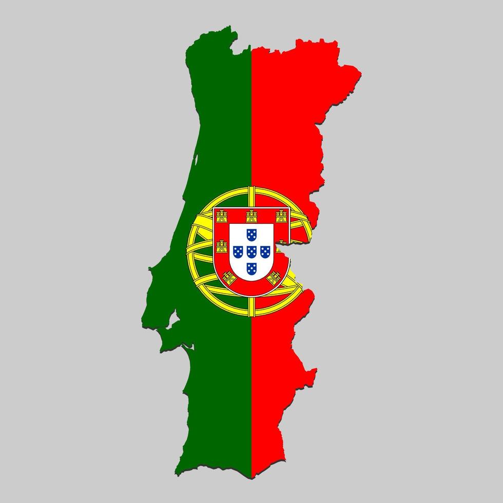 mapa com bandeira nacional vetor