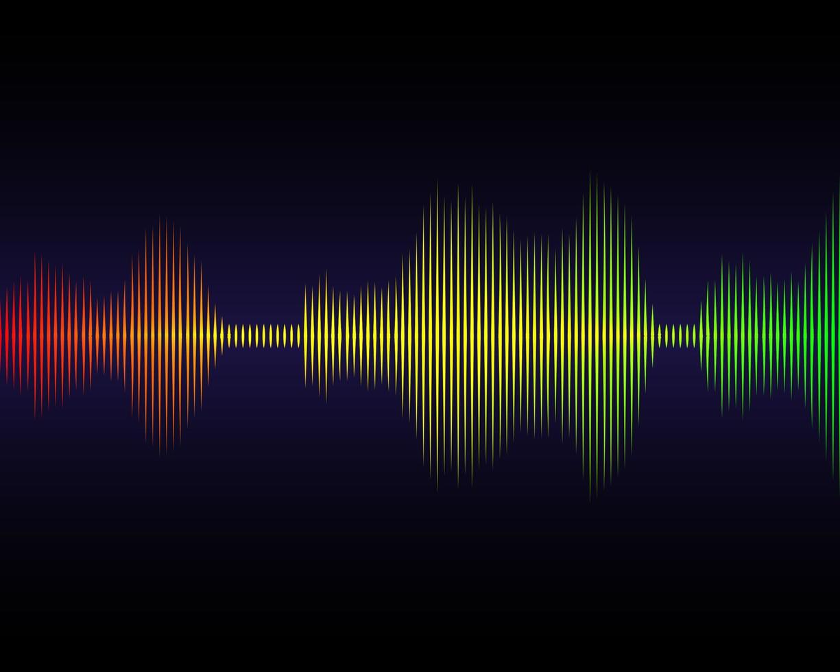 ondas sonoras de música vetor