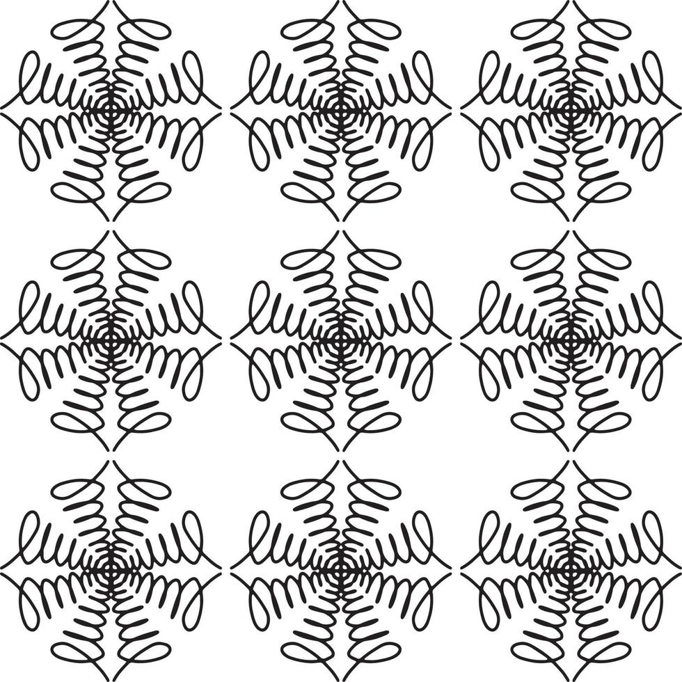 padrão geométrico abstrato sem costura desenhado à mão vetor