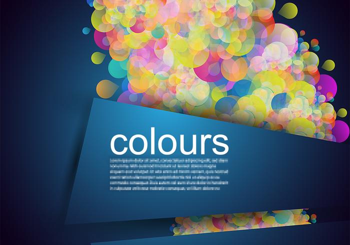 Glowing Bubble Banner Background Vector