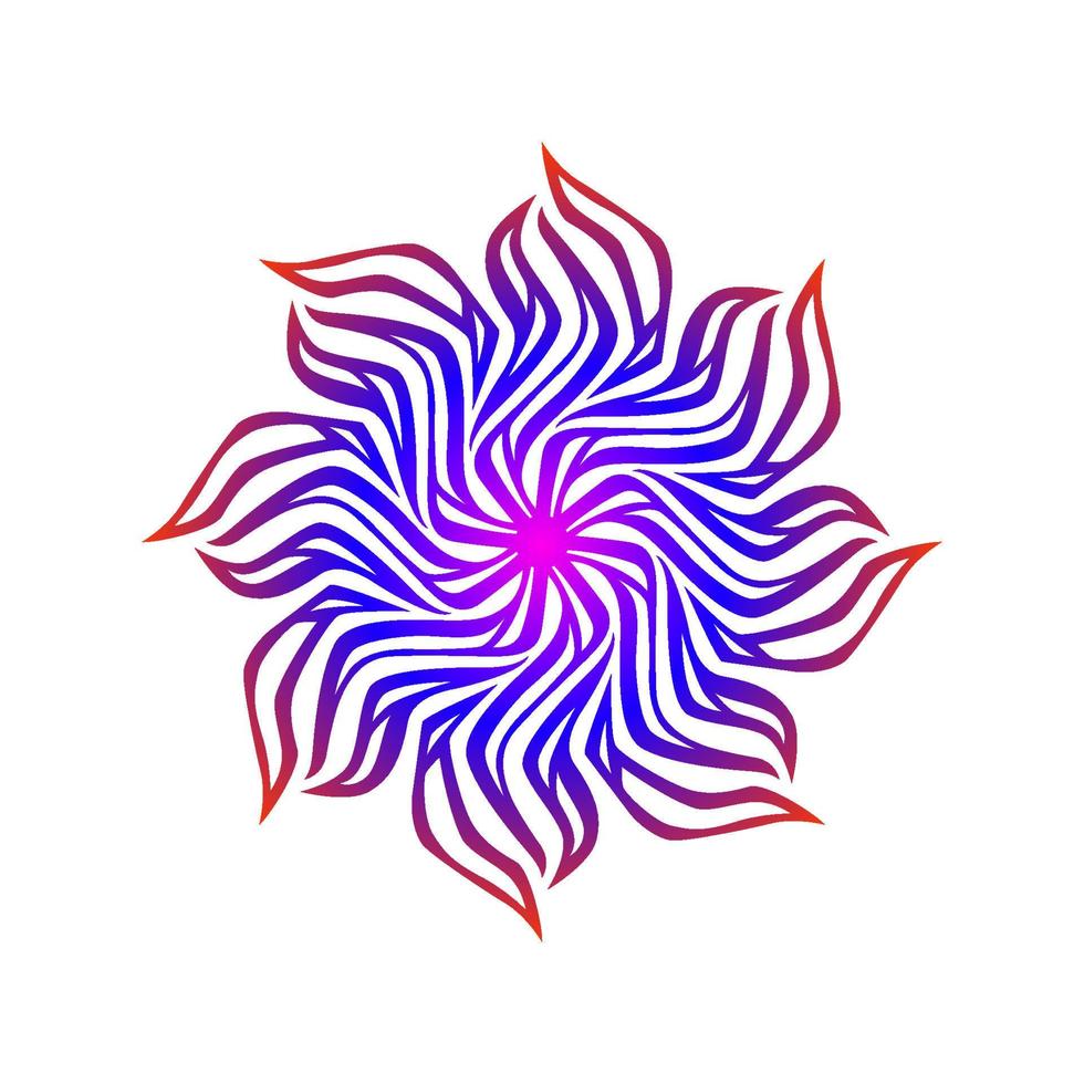 mandala shuriken, arte mandala, mandala floral vetor