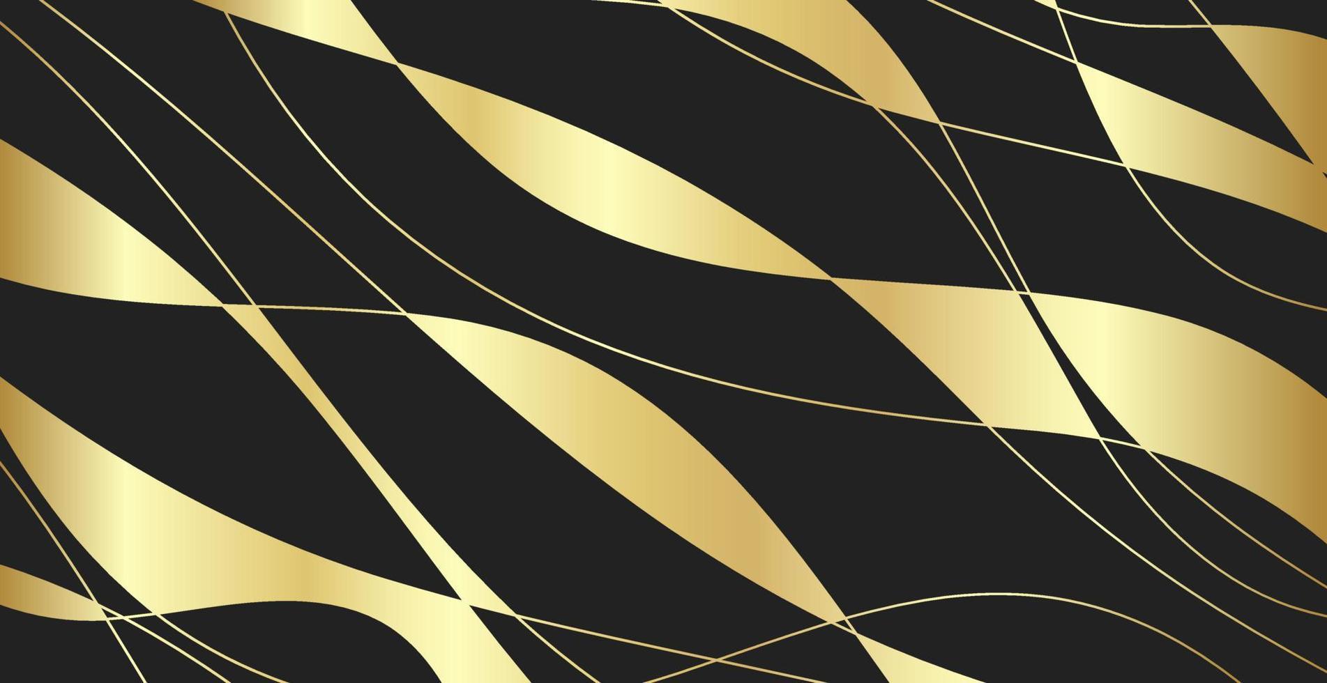 abstrato com ondas de ouro. fundo de papel de luxo, padrão dourado, gradientes de meio-tom, modelo de capa, formas geométricas, banner mínimo moderno. ilustração vetorial. vetor