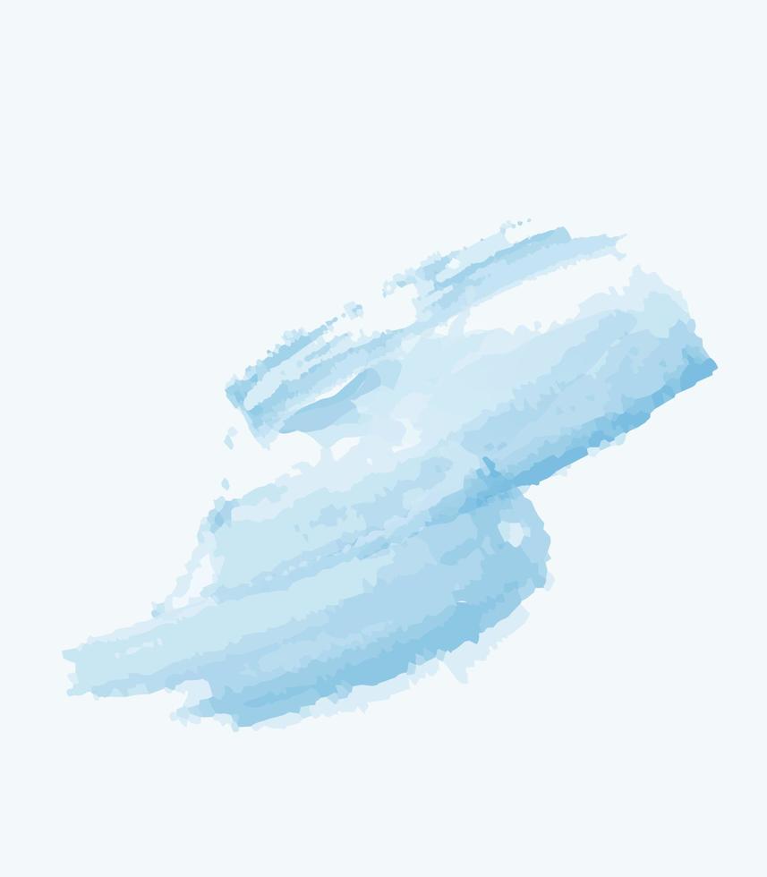 fundo artístico de cor de água azul vetor