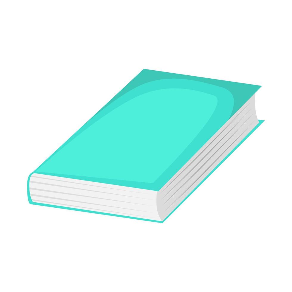 ilustração isolada de estilo simples de vetor de livro fechado colorido