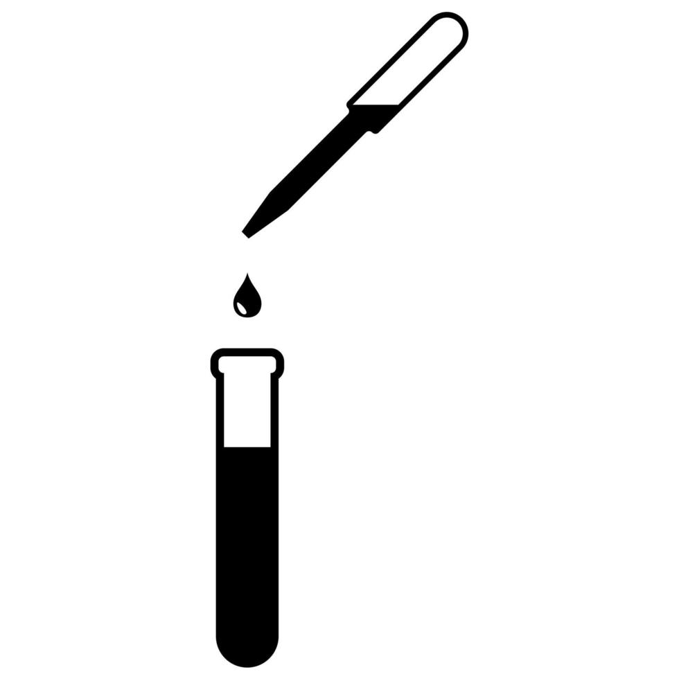 ícone de equipamento de laboratório de ciências. vetor