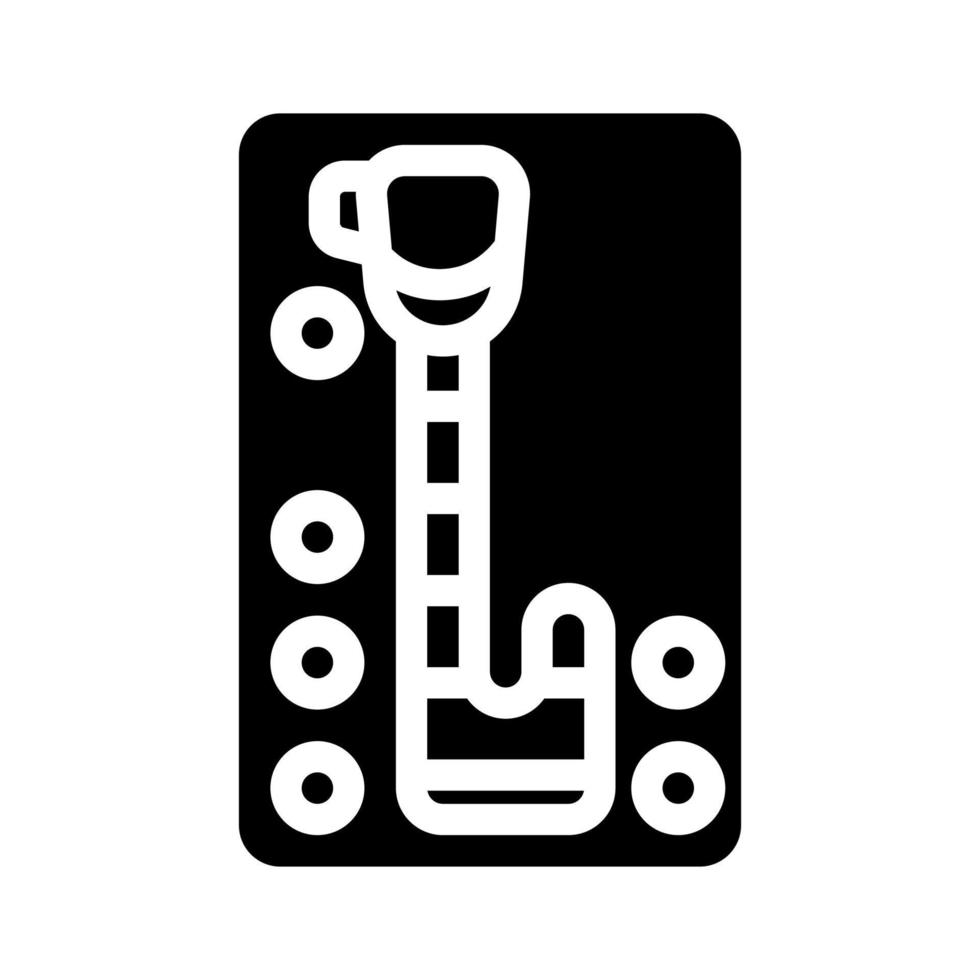 ilustração em vetor ícone glifo de carro de transmissão automática