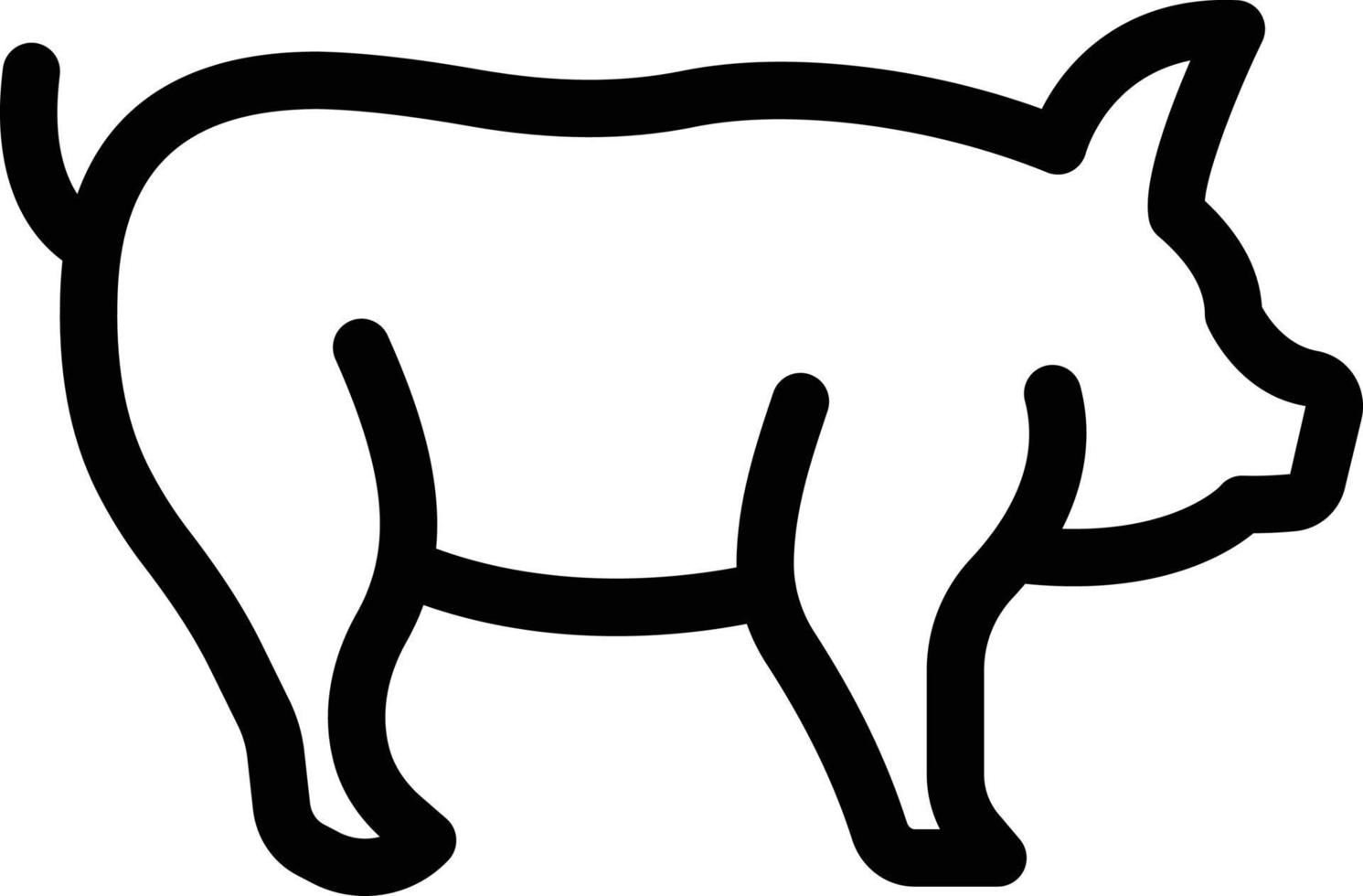 ilustração vetorial de porco em ícones de símbolos.vector de qualidade background.premium para conceito e design gráfico. vetor