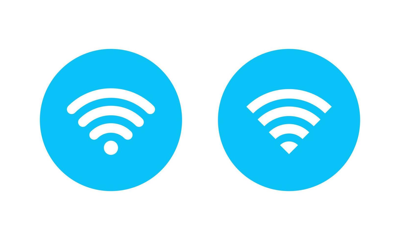 coleção de conjunto de ícones wifi. vetor de símbolo de sinal de rede sem fio
