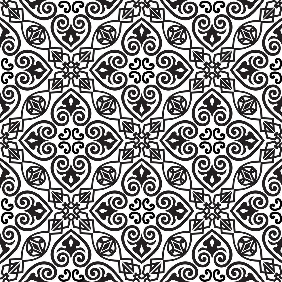 padrão sem emenda floral abstrato. fundo ornamental floral mosaico. ornamento muçulmano em estilo árabe oriental. motivos árabes, turcos, indianos. bom para tecido, têxtil, design de fundo de papel de parede vetor