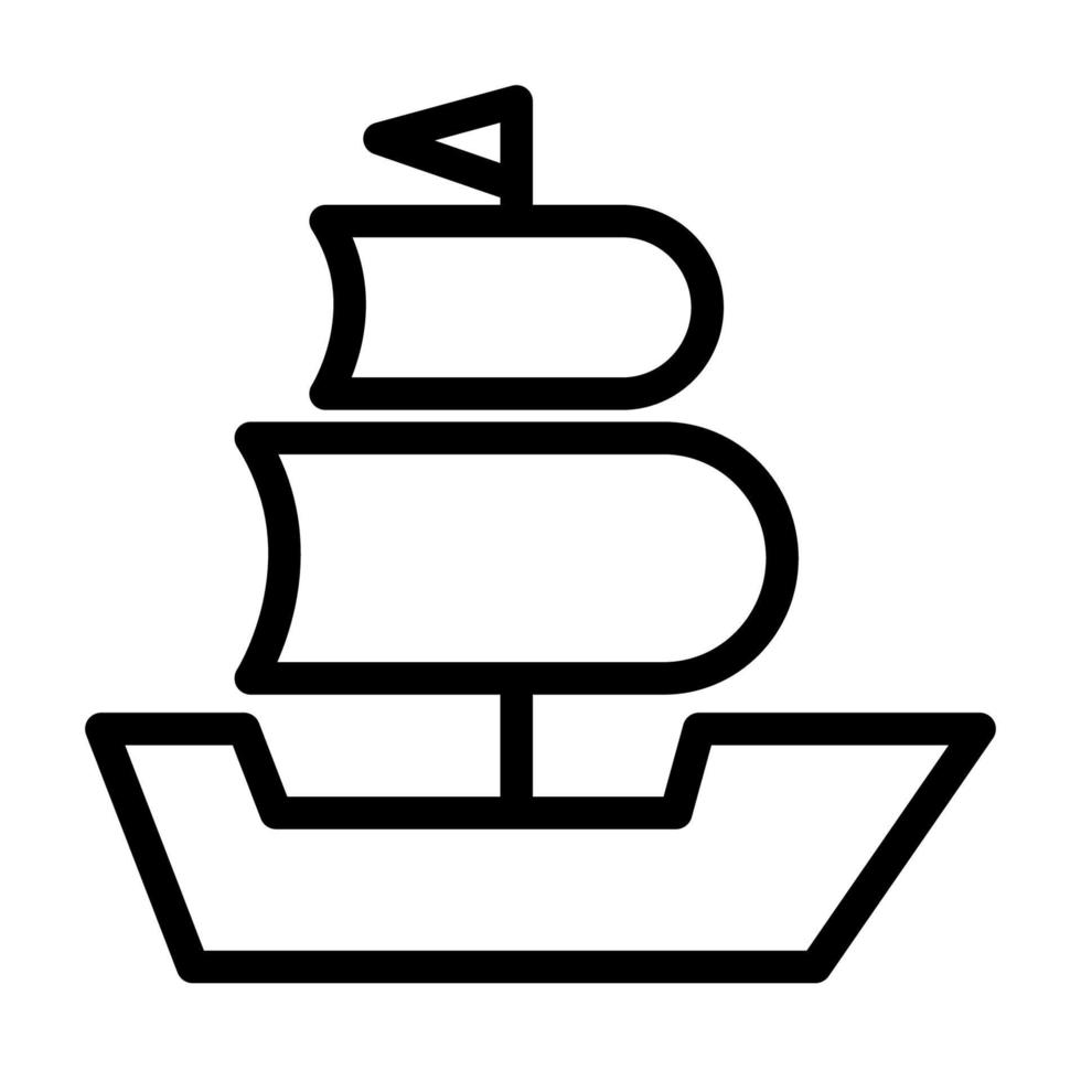 gráfico de ilustração vetorial do ícone do navio vetor