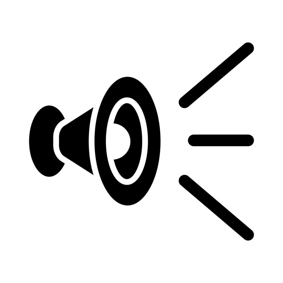 gráfico de ilustração vetorial do ícone de alto-falante vetor