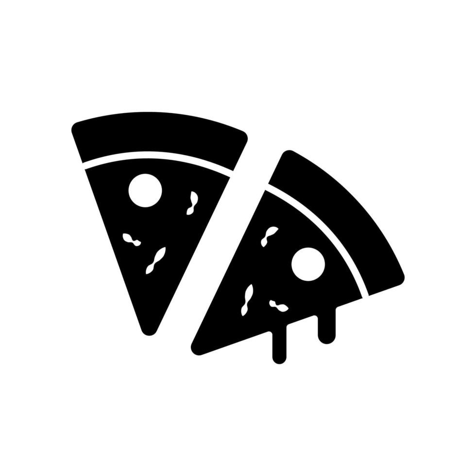 gráfico de ilustração vetorial de ícone de pizza vetor