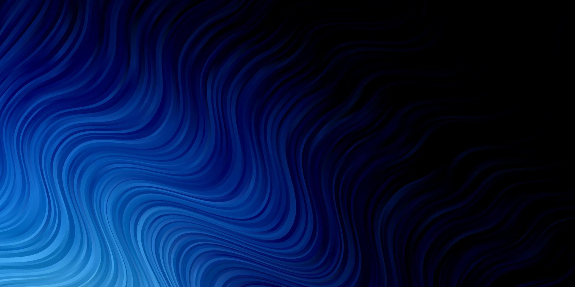 padrão de vetor azul escuro com linhas irônicas.