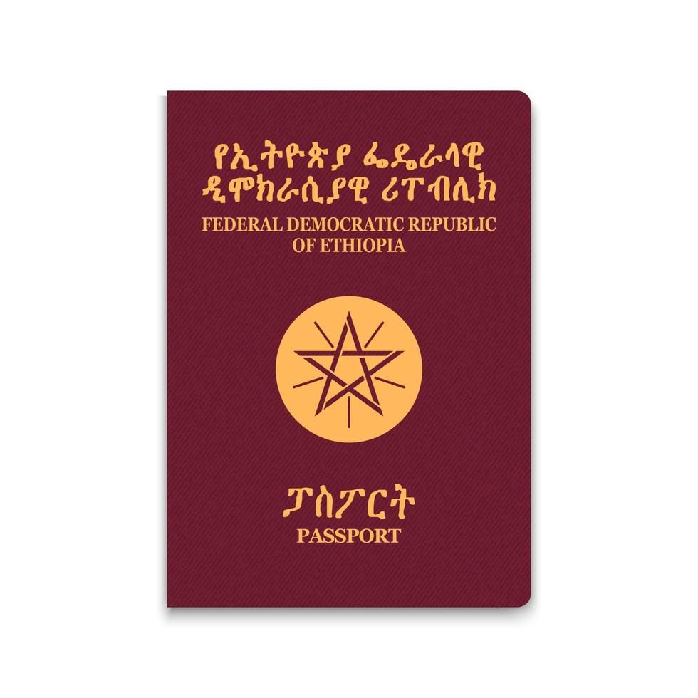 passaporte 3d realista vetor