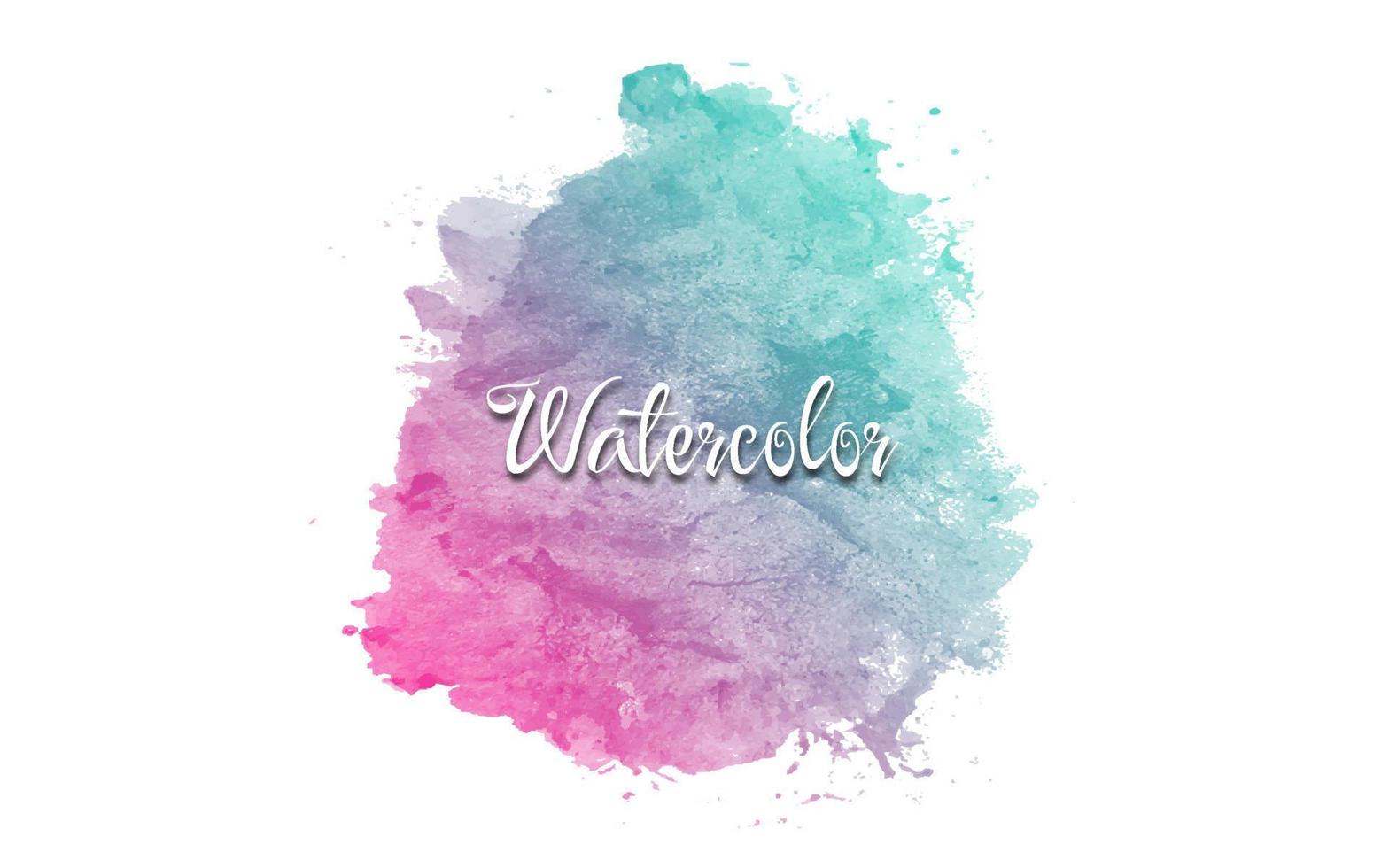 fundo de traçado de aquarela roxo com estilo de efeito de textura de respingo de tinta. elemento de modelo de design gráfico com conceito de pincel para banner, panfleto, cartão, capa de folheto, post de mídia social, etc vetor