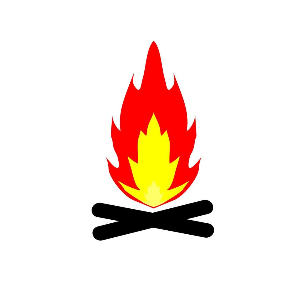 ilustração vetorial de fogueira vetor