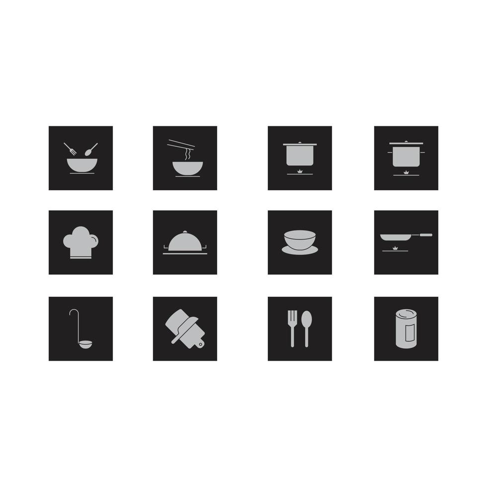 vetor de utensílios de cozinha para apresentação do ícone do símbolo do site
