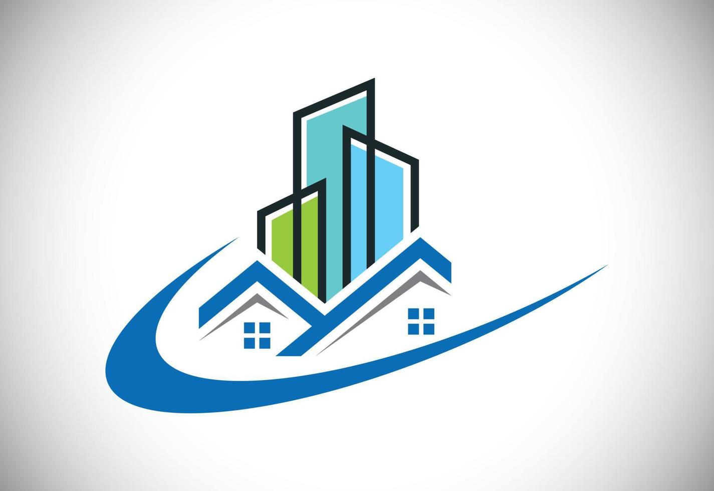 logotipo imobiliário, logotipo da casa, símbolo de sinal de logotipo em casa vetor