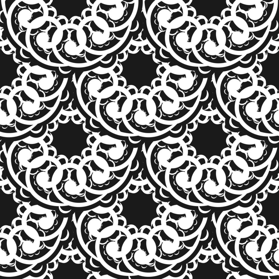 de fundo vector sem costura Damasco. papel de parede em um padrão de estilo barroco. elemento floral preto e branco. ornamento para papel de parede, tecido, embalagem.