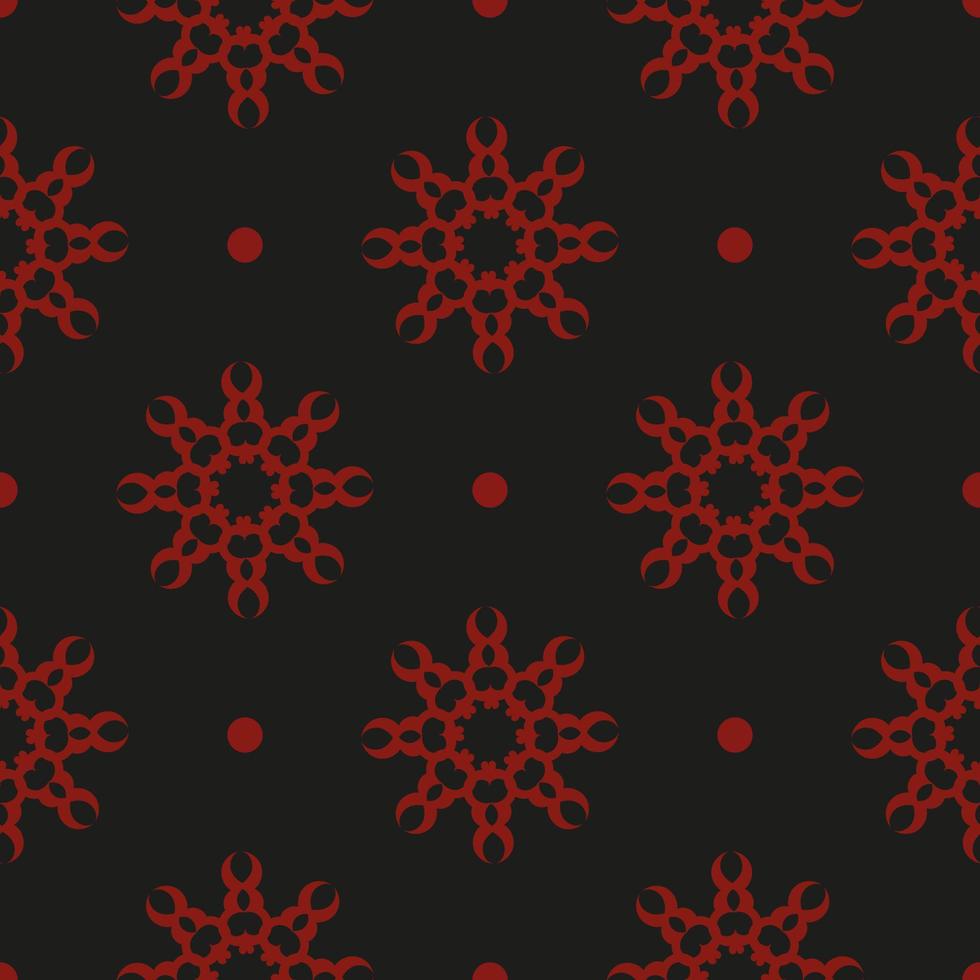 de fundo vector sem costura abstrato preto e vermelho chinês. papel de parede em um modelo de estilo vintage. ornamento gráfico para papel de parede, tecido, embrulho, embalagem.