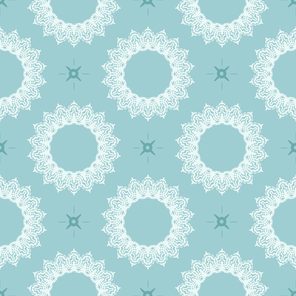 de fundo vector sem costura oriental. papel de parede em um padrão de estilo barroco. elemento floral azul bebê.