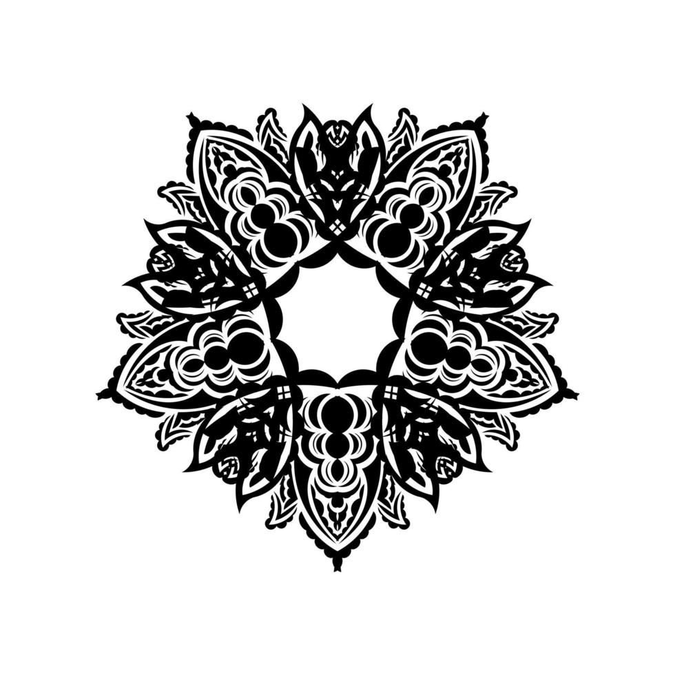 ornamentos decorativos em forma de flor. mandala boa para logotipos, estampas e cartões postais. ilustração vetorial vetor