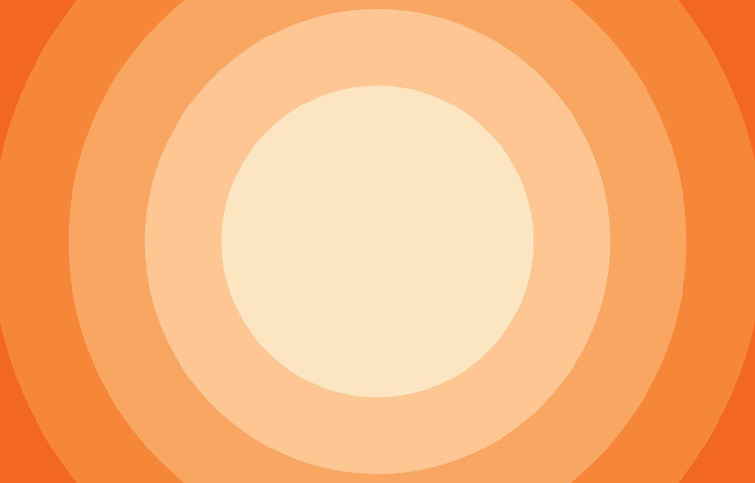 luz de fundo do círculo laranja para gradação escura, espaço de cópia, conceito fresco, estações, outono, ilustração vetorial de papéis de parede de verão vetor