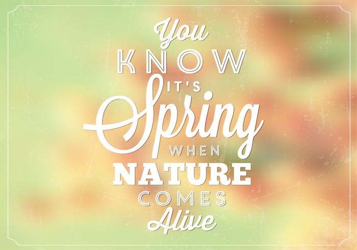 Bokeh Spring Nature Vector Background