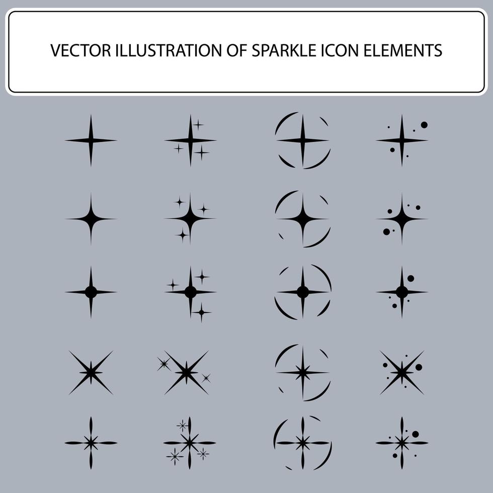 conjunto de elemento de sinalização de design de ícone de ilustração de brilho para informações de tecnologia. vetor