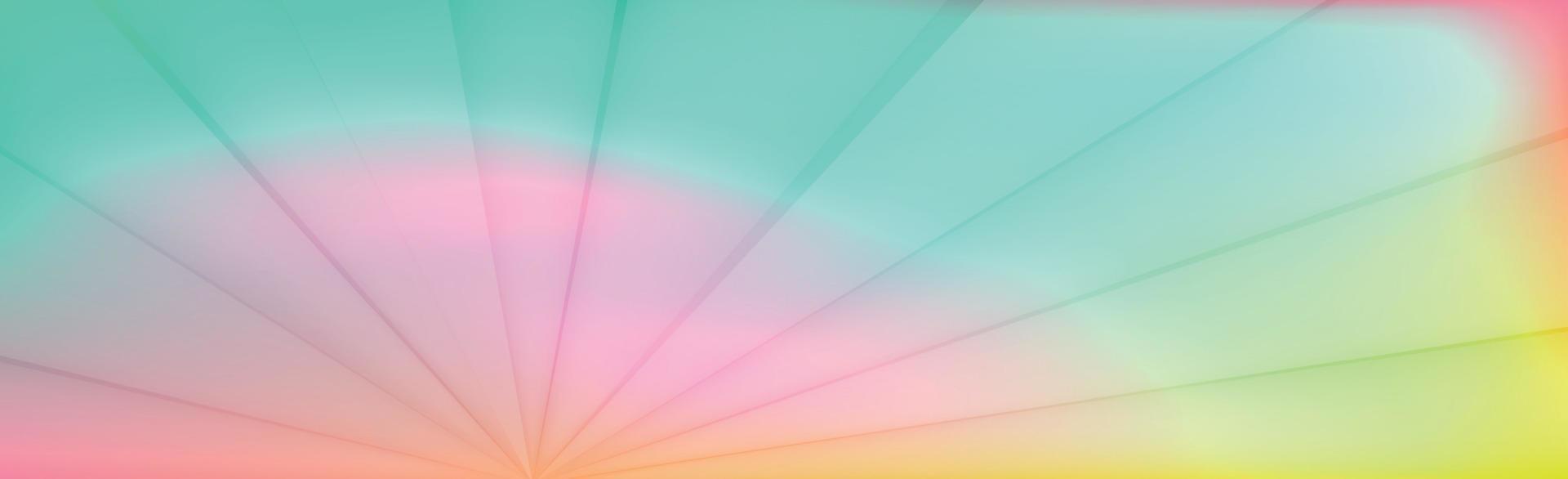 gradiente multicolorido de luz de fundo web abstrato panorâmico - vetor