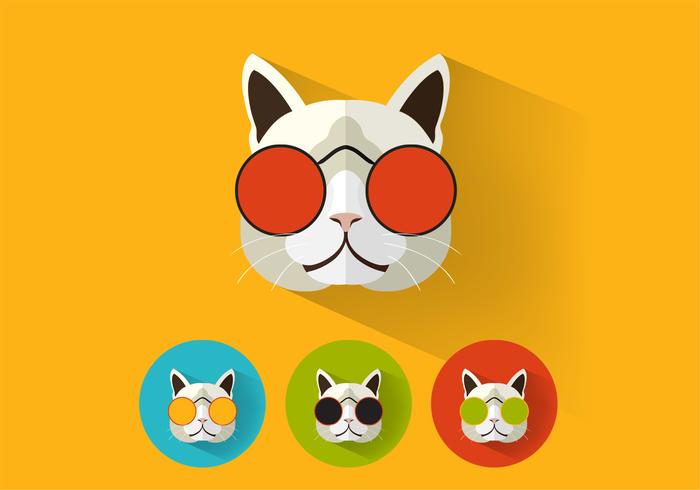 Cool Cat Icons Vector Pack
