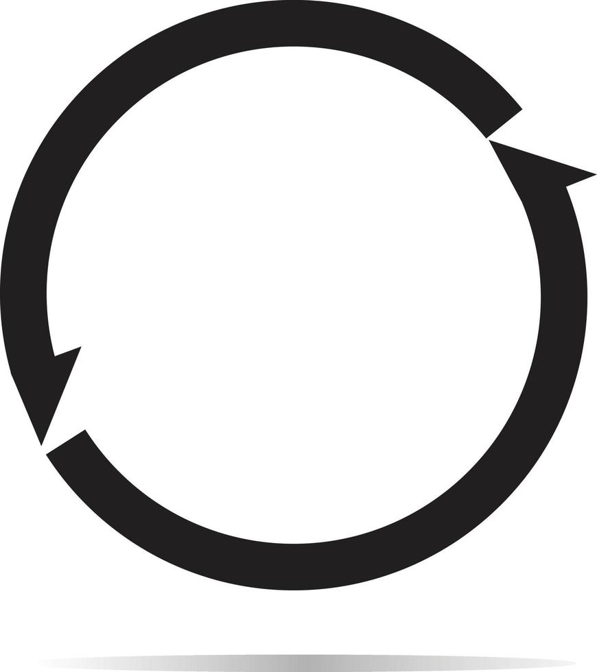 ícone de recarga. ícone de setas. logotipo do jogo. símbolo de atualização. sinal de recarga. vetor