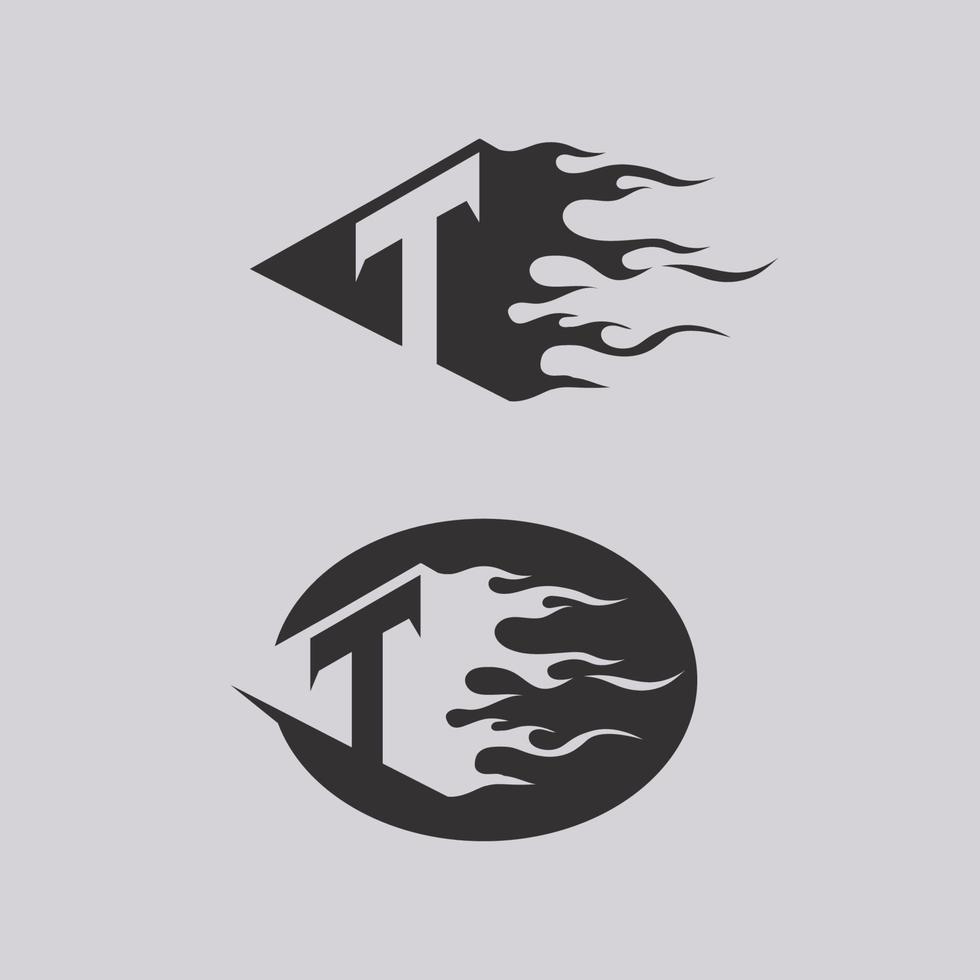 t letra, t logo vector fonte alfabeto desenho e ícone t