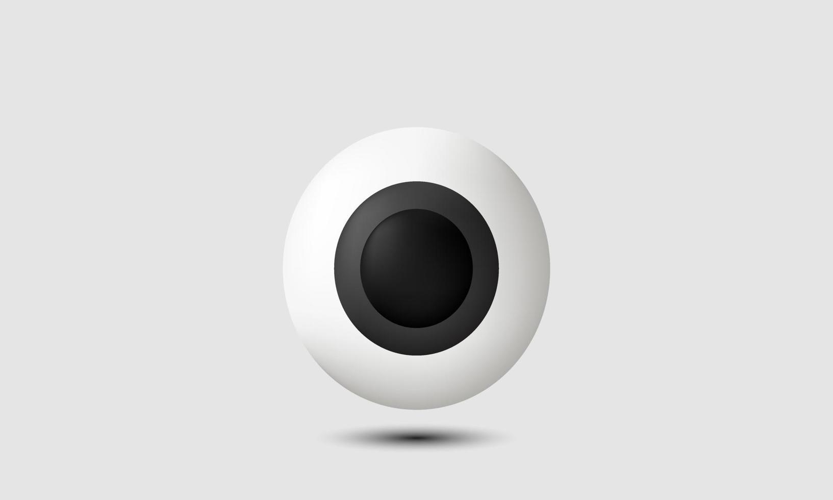 conceito de óptica de pesquisa de saúde de identificação de olho exclusivo ícone 3d isolado no vetor