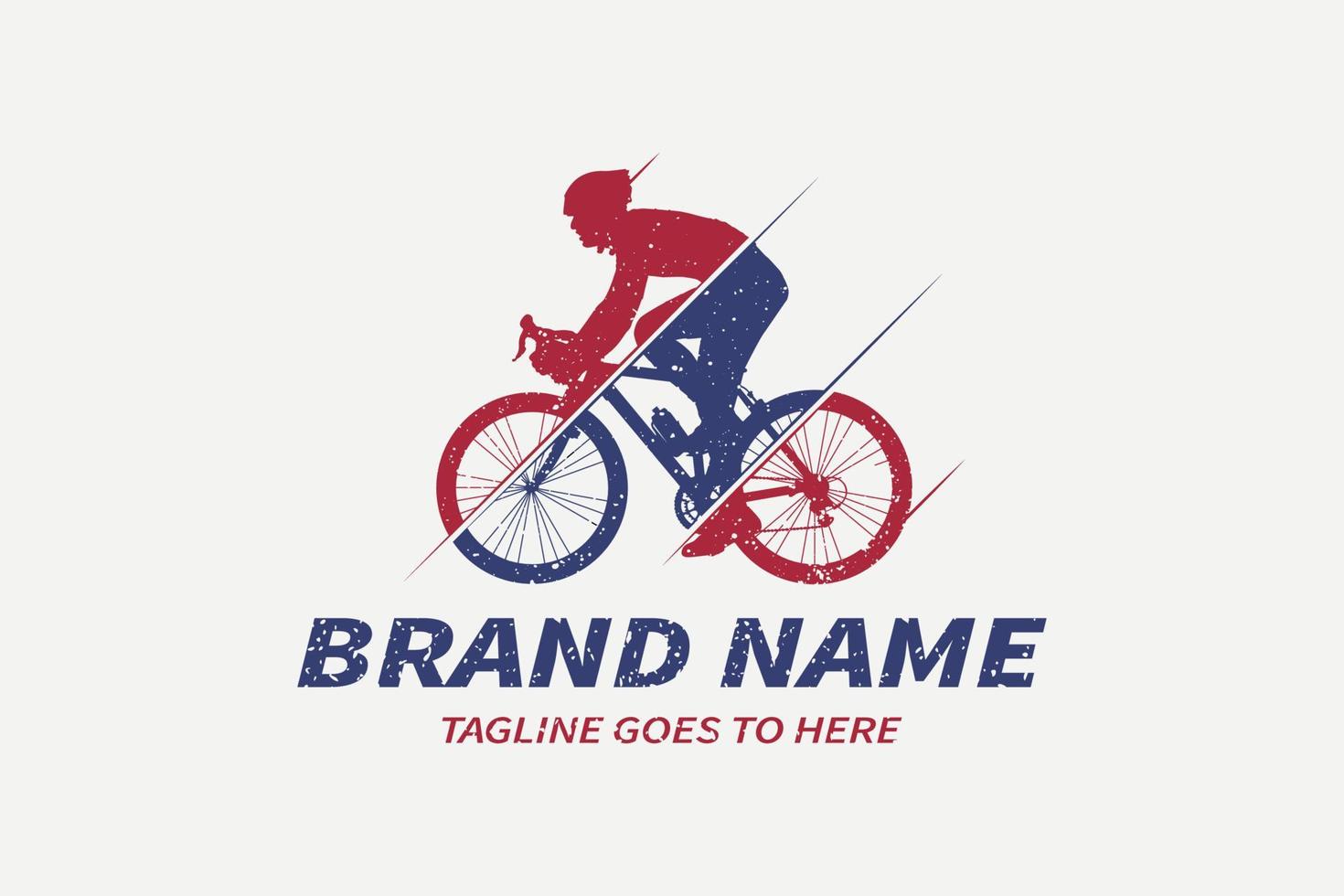 logotipo de ciclismo de bicicleta, logotipo de ciclismo, logotipo de corrida de bicicleta, modelo de vetor de design de logotipo de bicicleta