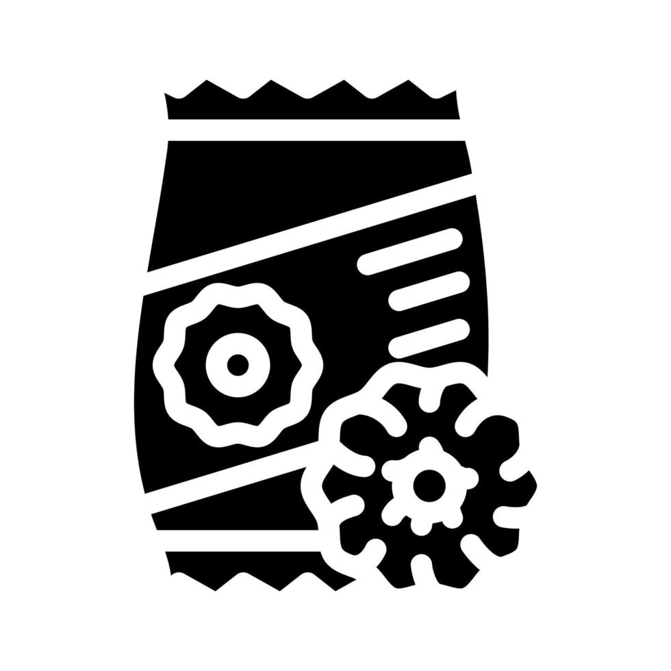anéis de cebola lanche ilustração em vetor ícone glifo