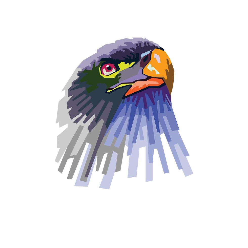 ilustração colorida de águia vetor