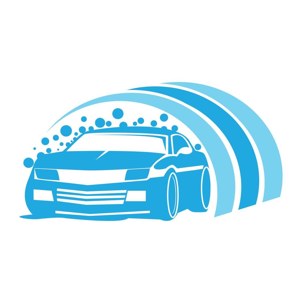 logotipo de lavagem de carro vetor