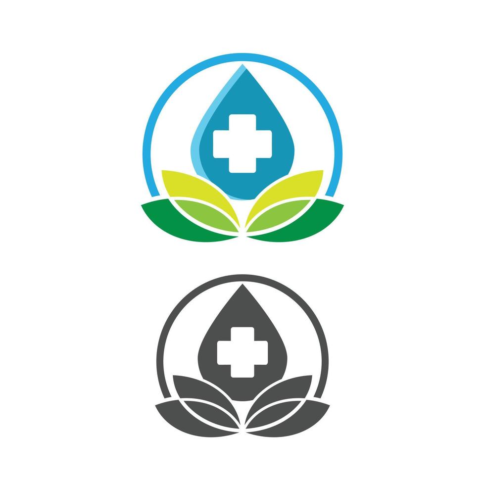 logotipo da natureza saudável vetor