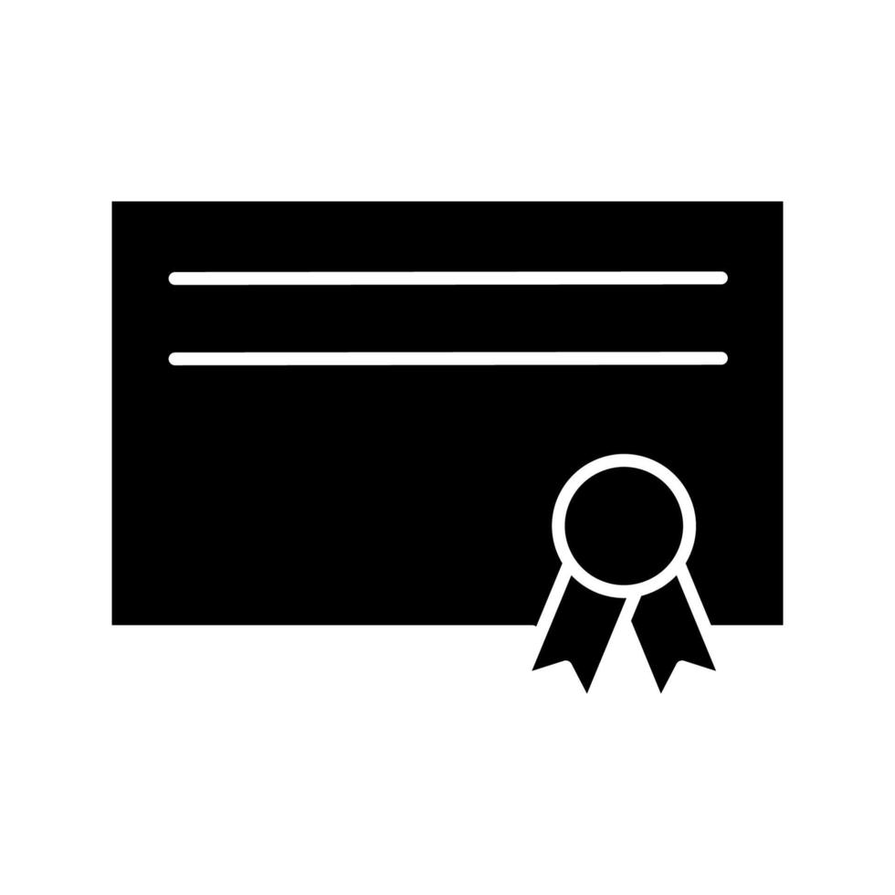 modelo de ícone de certificado vetor