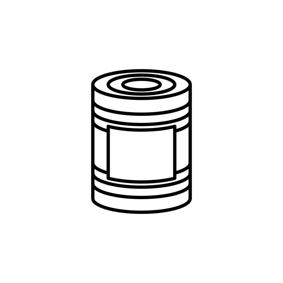 gráfico de ilustração vetorial de ícone de lata vetor