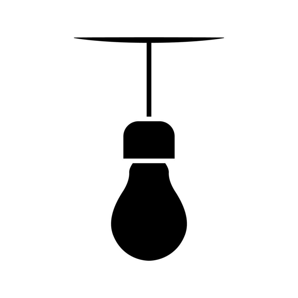 gráfico de ilustração vetorial do ícone da lâmpada vetor