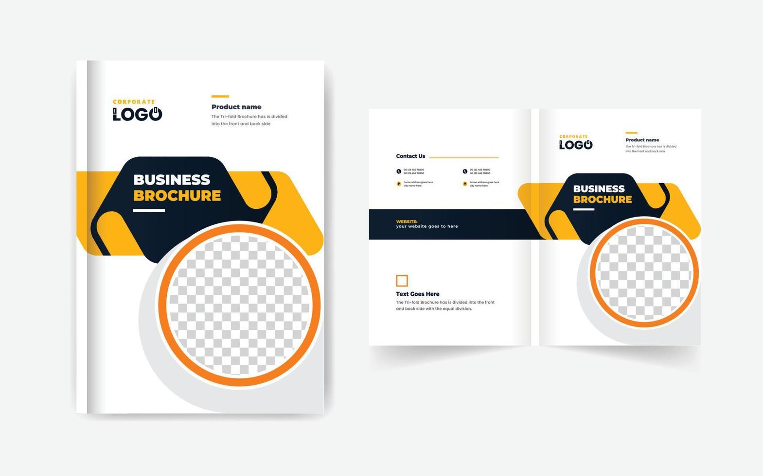 modelo de layout corporativo de design de capa de livro de brochura de negócios de perfil da empresa vetor