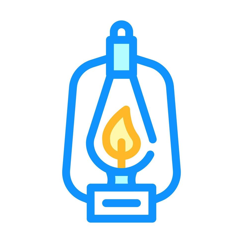 ícone de cor de queimador de querosene ilustração vetorial cor vetor