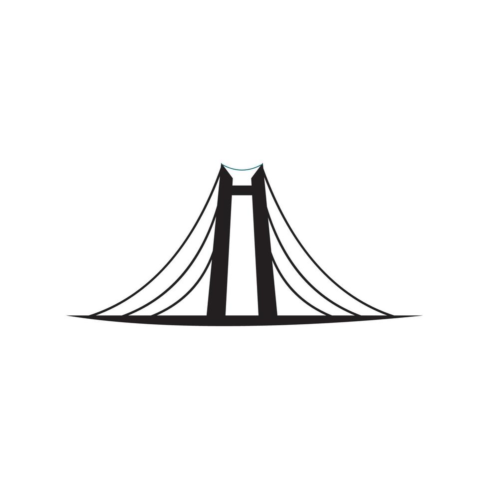 design de ilustração vetorial de logotipo de ponte vetor