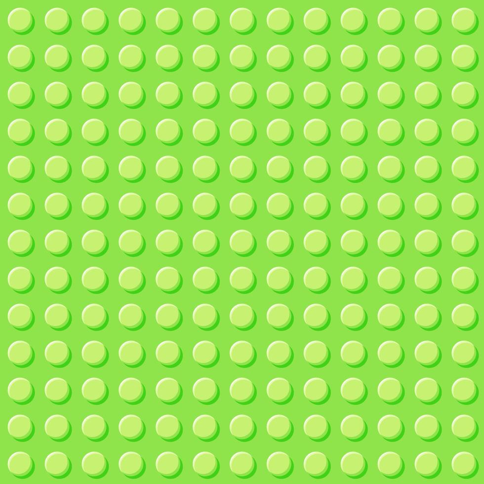 bloco verde brinquedos de plástico sem costura fundo pattern.constructor. ilustração vetorial dos desenhos animados. vetor