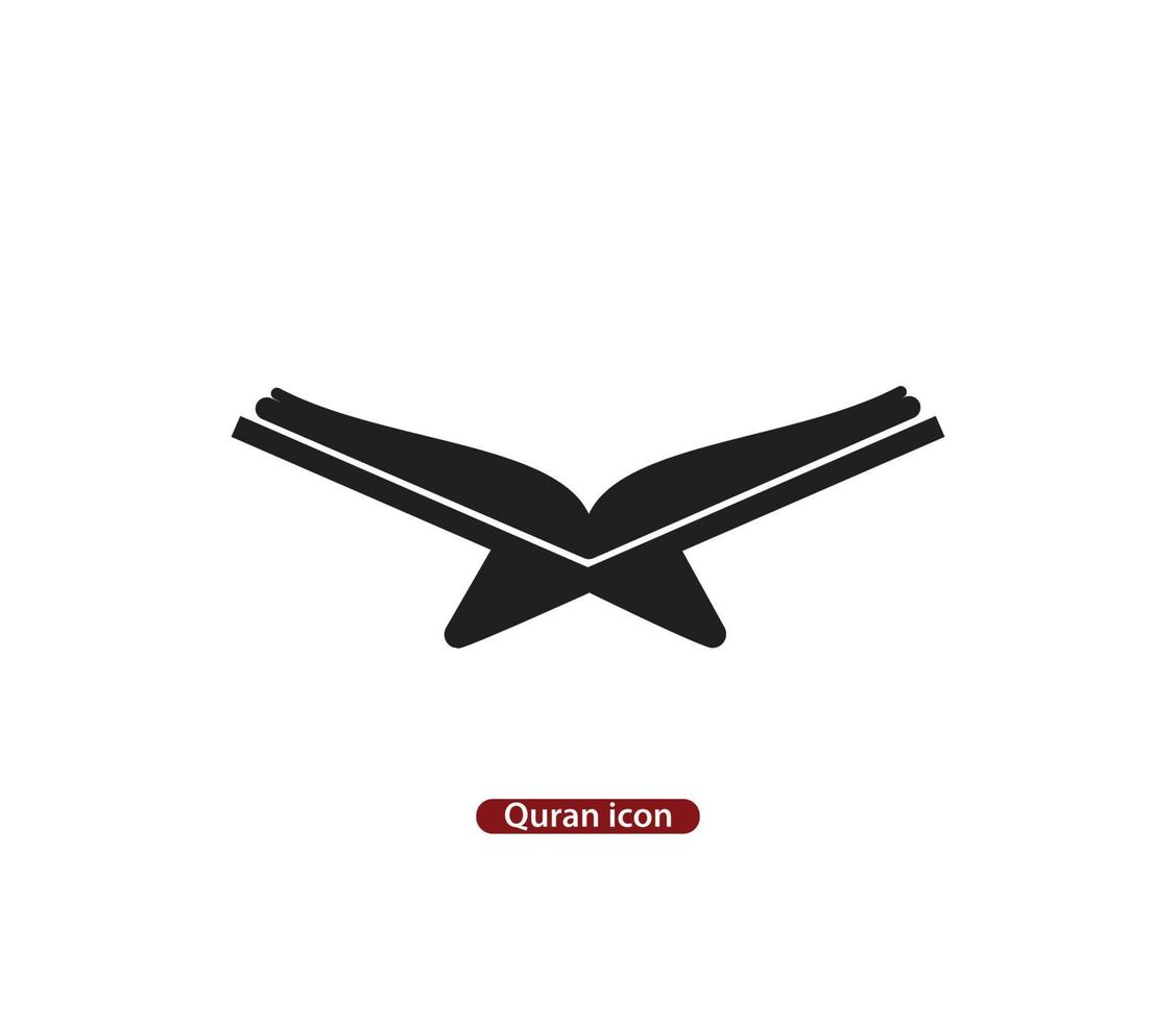 modelo de design de logotipo de vetor de ícone do Alcorão