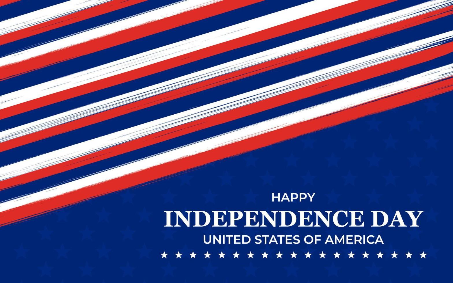 feliz dia da independência americana. adequado para cartão, banner e pôster. vetor