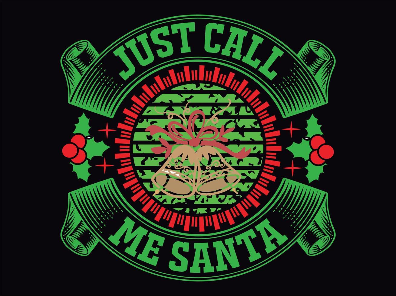 design de camiseta de natal vetor