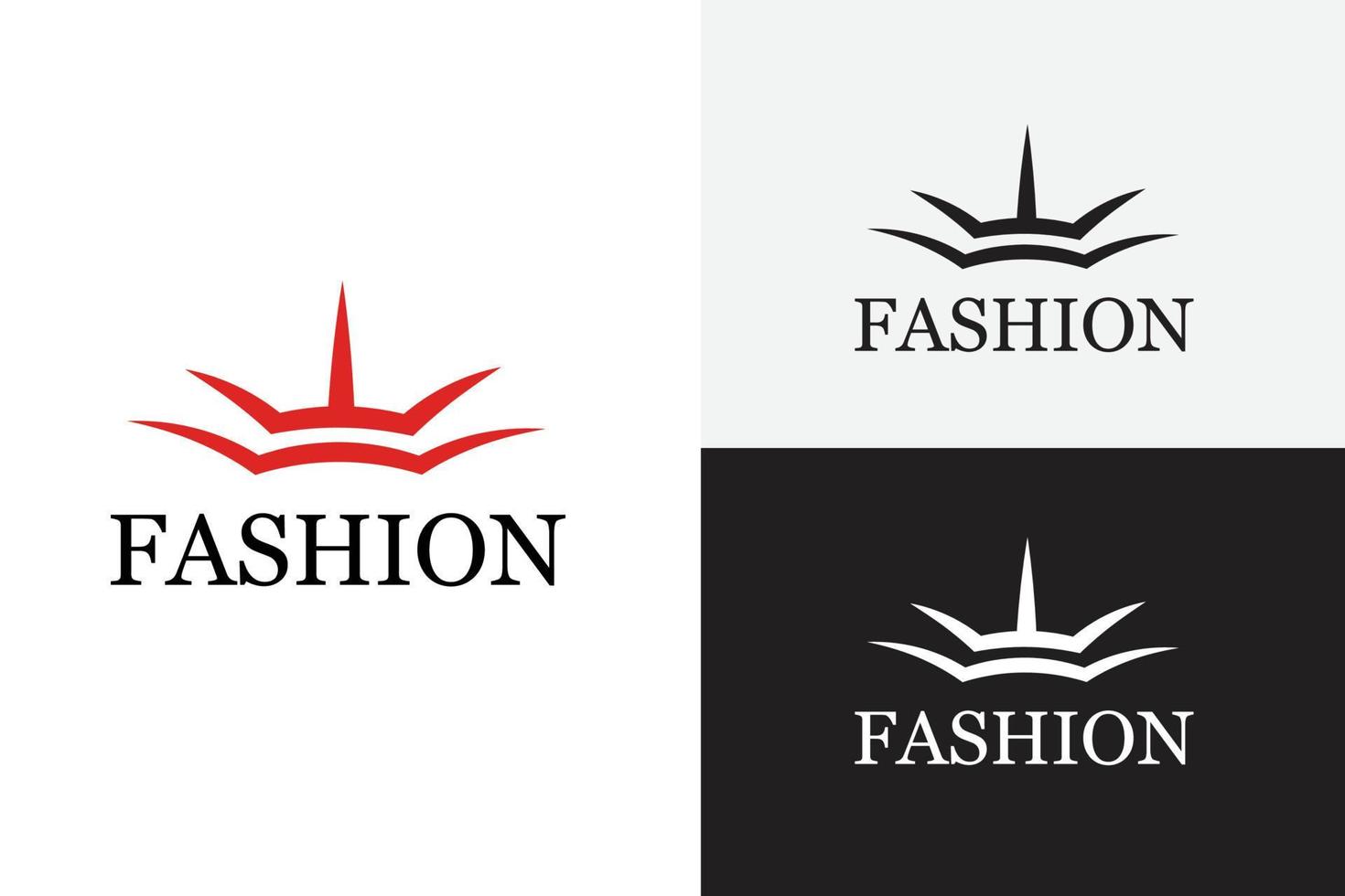 modelo de design de logotipo de moda vetor